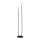 Argon 7073 - Lampadaire FERRONE 2xE14/7W/230V noir/blanc/doré