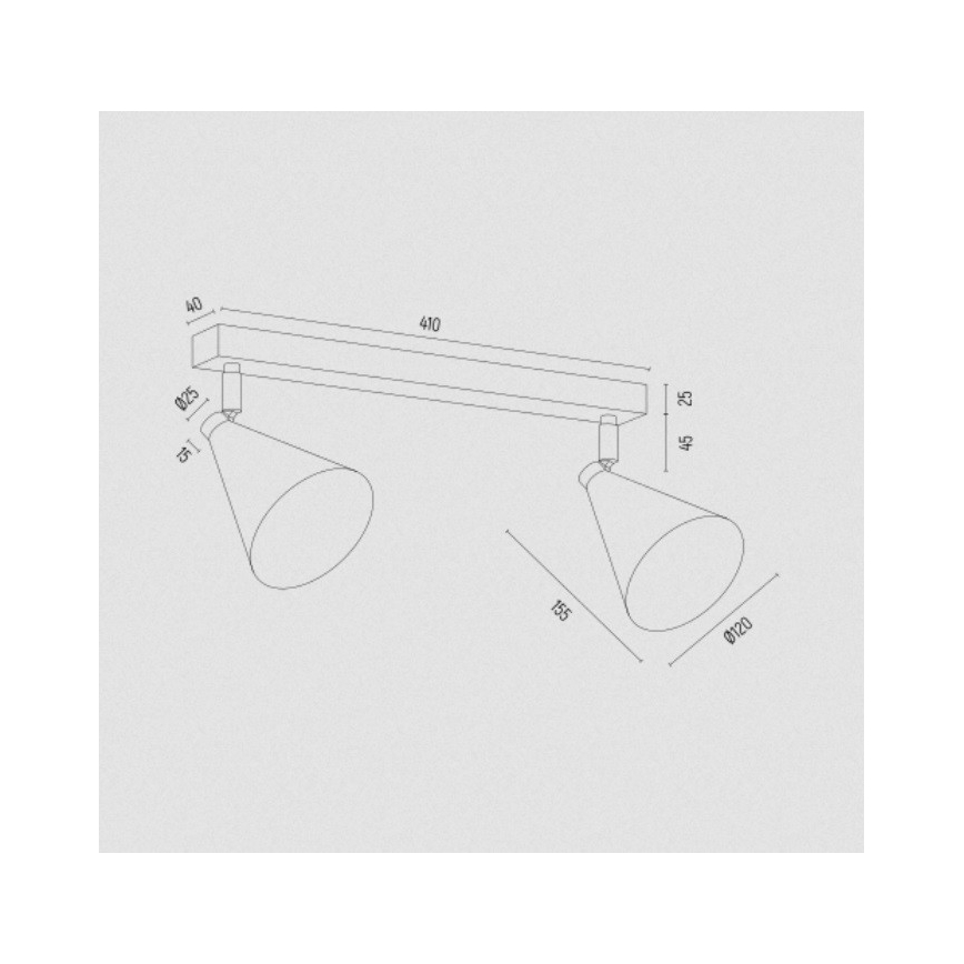 Argon 7148 - Spot LUCINDA 2xE14/7W/230V vert