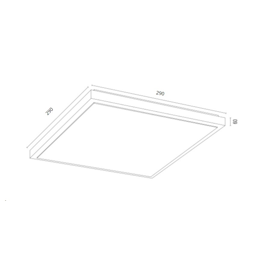 Argon 7167 - Plafondlamp CARLSON 2xE27/15W/230V 29x29 cm goud