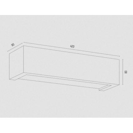 Argon 7168 - Wandlamp CASERTA 2xE27/15W/230V 42 cm