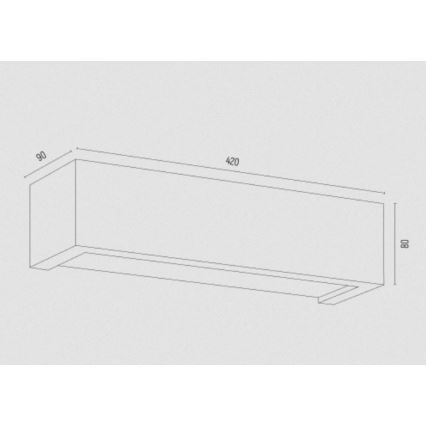 Argon 7169 - Applique murale CASERTA 2xE27/15W/230V 42 cm