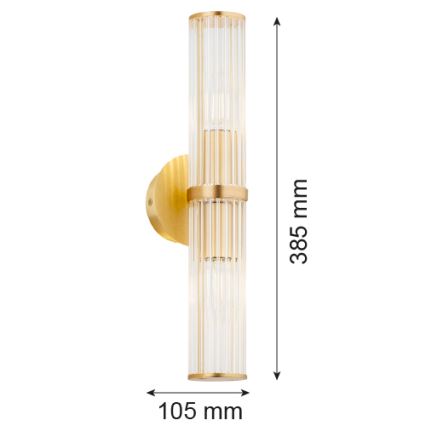 Argon 7203 - Applique murale HAMPTON 2xE14/7W/230V doré