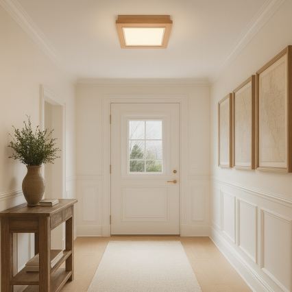 Argon 7267 - Plafondlamp TABOR 2xE27/15W/230V 32x32 cm beige