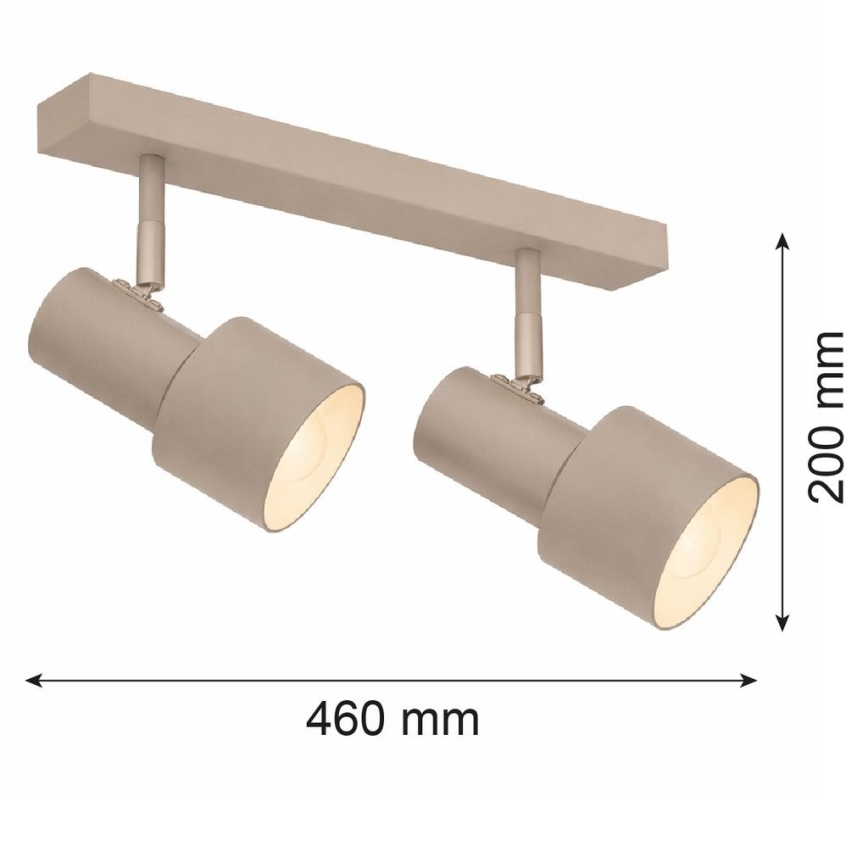 Argon 7294 - Spotlamp DOR 2xE27/15W/230V beige