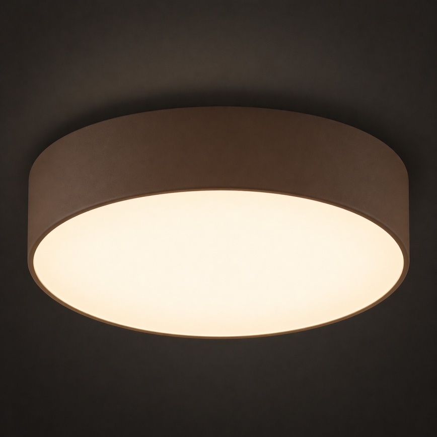 Argon 7295 - Plafondlamp DARLINGOS 2xE27/15W/230V Ø 25 cm bruin