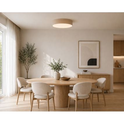 Argon 7298 - Plafonnier DARLINGOS 2xE27/15W/230V Ø 35 cm beige