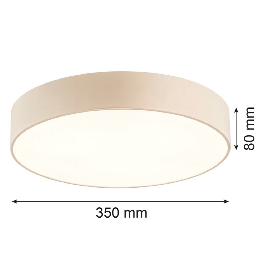 Argon 7298 - Plafonnier DARLINGOS 2xE27/15W/230V Ø 35 cm beige