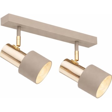 Argon 7299 - Spotlamp DOR 2xE27/15W/230V goud/beige