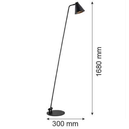 Argon 8003 - Lampadaire AVALONE 1xE27/15W/230V noir