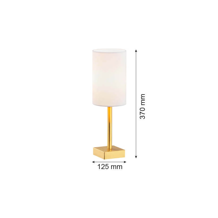 Argon 8030 - Tafellamp ABRUZZO 1xE14/7W/230V messing/wit