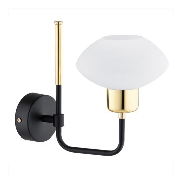 Argon 8032 - Wandlamp RAVELLO 1xE14/15W/230V zwart/goud