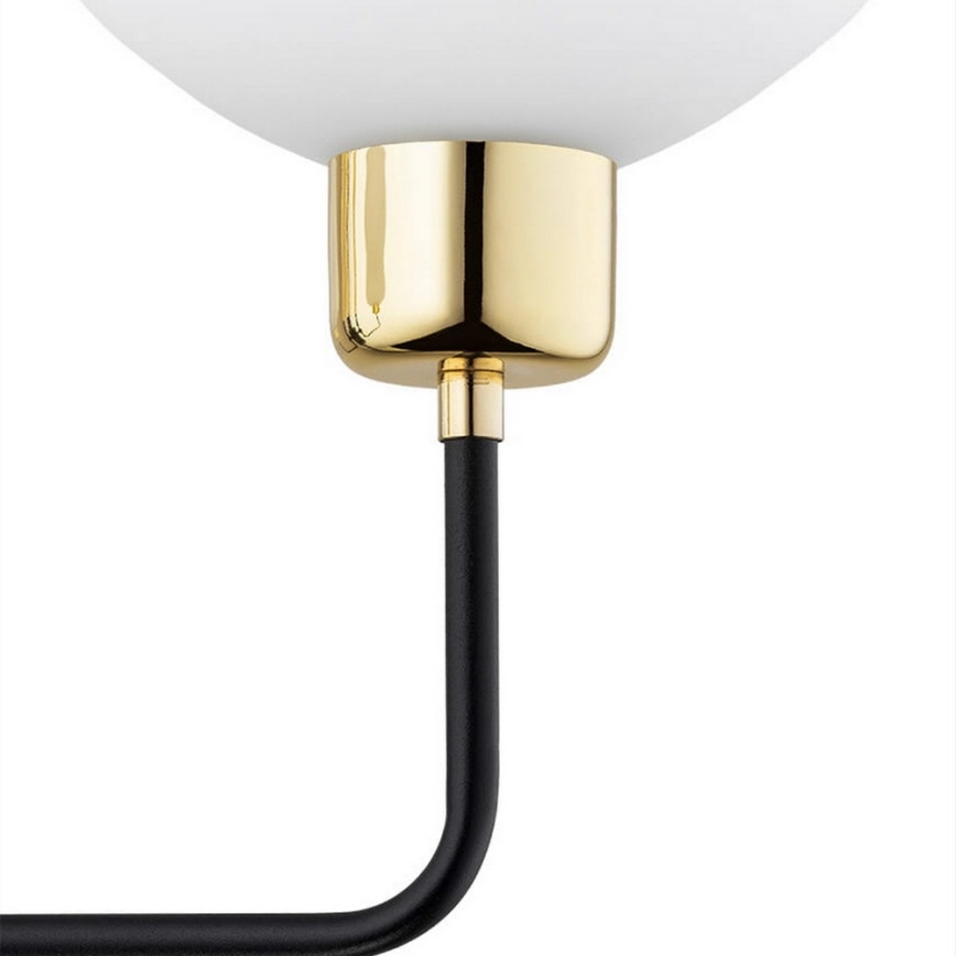 Argon 8032 - Wandlamp RAVELLO 1xE14/15W/230V zwart/goud
