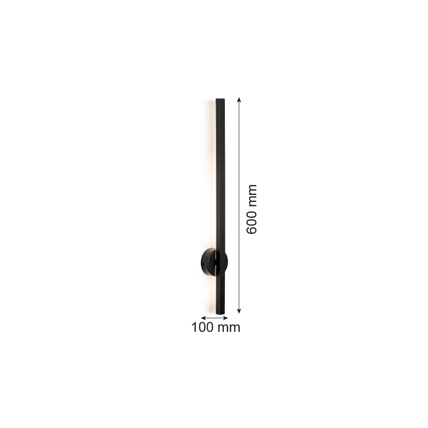 Argon 8052 - LED wand verlichting  ASSE LED/6W/230V zwart