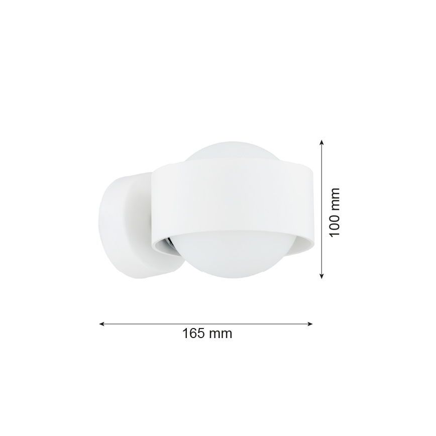 Argon 8057 - Applique murale MASSIMO PLUS 1xG9/6W/230V blanc