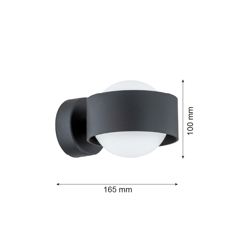 Argon 8059 - Wandlamp MASSIMO PLUS 1xG9/6W/230V zwart