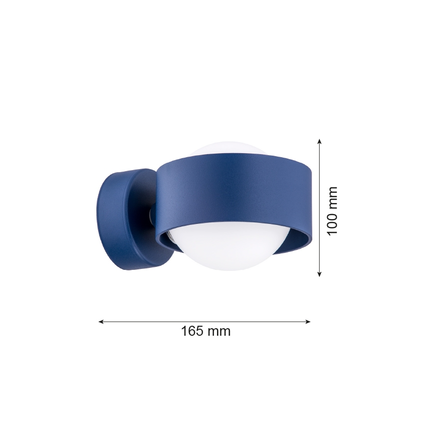 Argon 8061 - Applique murale MASSIMO PLUS 1xG9/6W/230V bleu