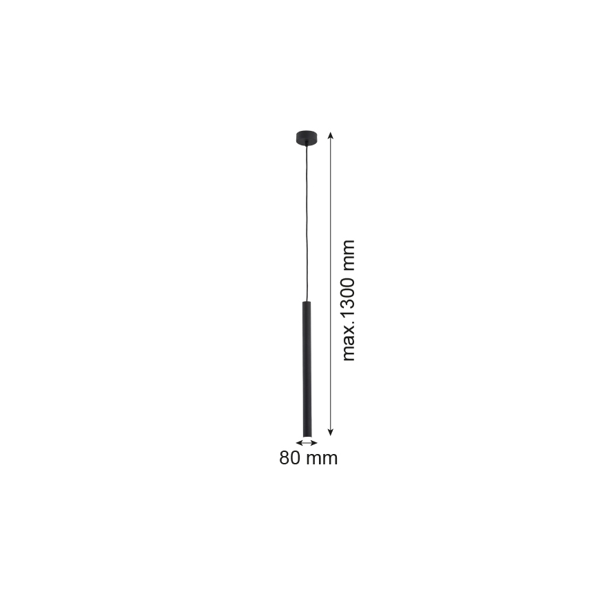 Argon 8067 - Hanglamp aan een koord ETNA 1xG9/6W/230V zwart