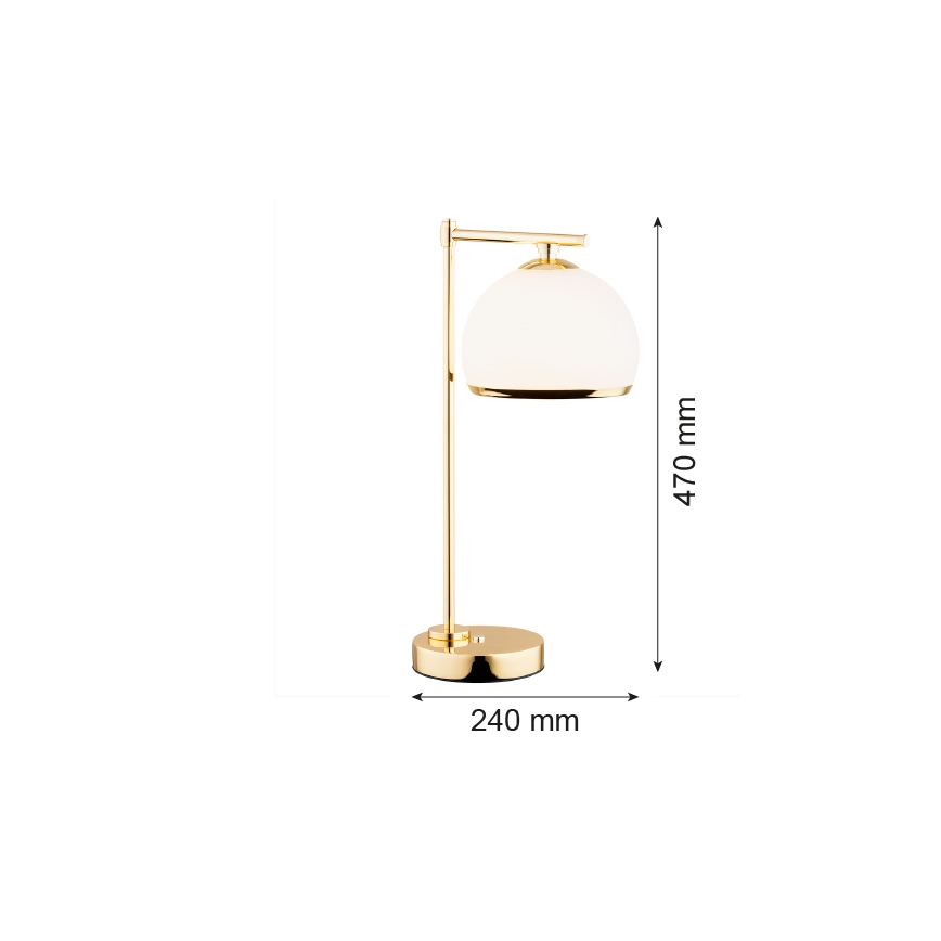 Argon 8120 -  Tafellamp MARBELLA 1xE27/15W/230V messing