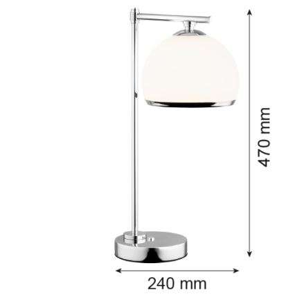Argon 8121 -  Tafellamp MARBELLA 1xE27/15W/230V glanzend chroom