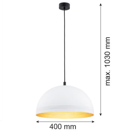 Argon 8241 - Hanglamp aan een koord BONITA 1xE27/15W/230V wit