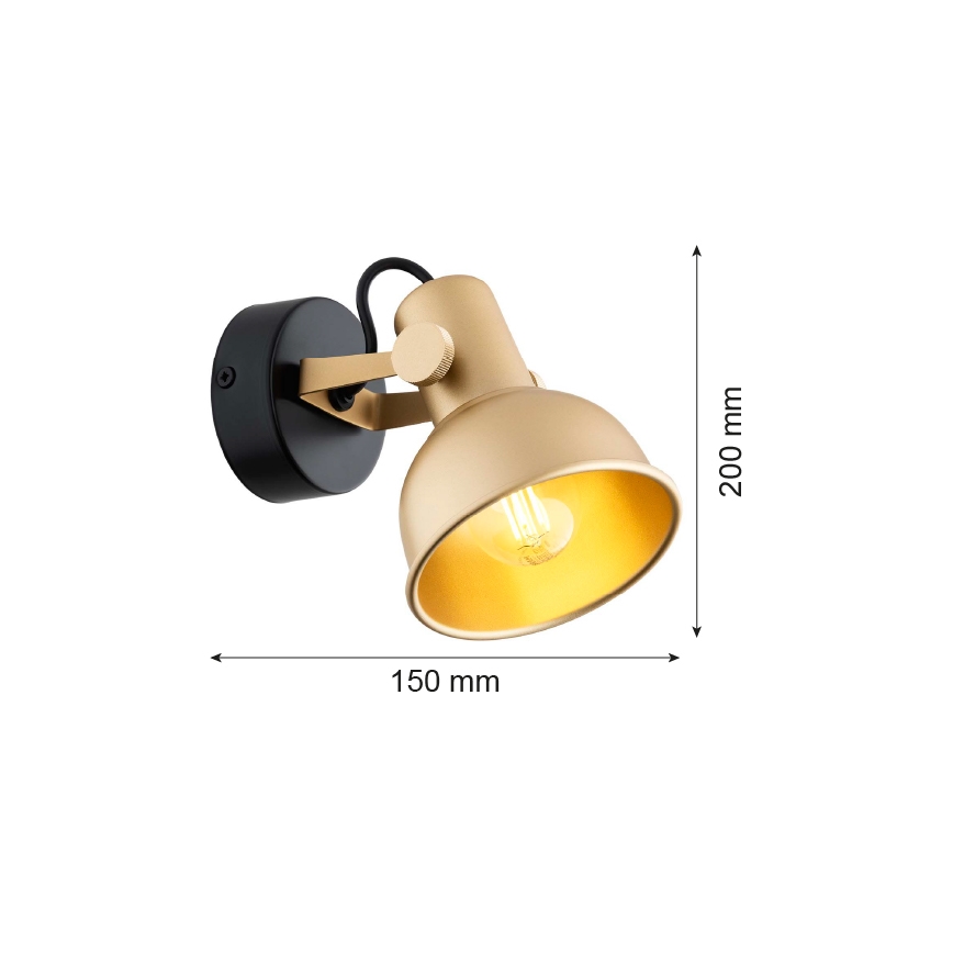 Argon 8248 - Spot LENORA 1xE14/7W/230V goud/zwart