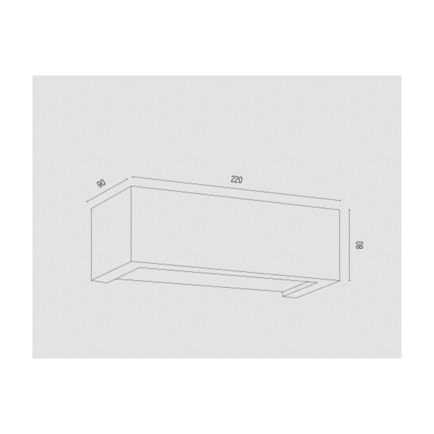 Argon 8251 - Applique murale CASERTA 1xE27/15W/230V 22 cm