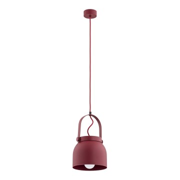 Argon 8282 - Hanglamp aan een koord LOGAN 1xE27/15W/230V diameter 20 cm rood