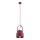 Argon 8282 - Hanglamp aan een koord LOGAN 1xE27/15W/230V diameter 20 cm rood