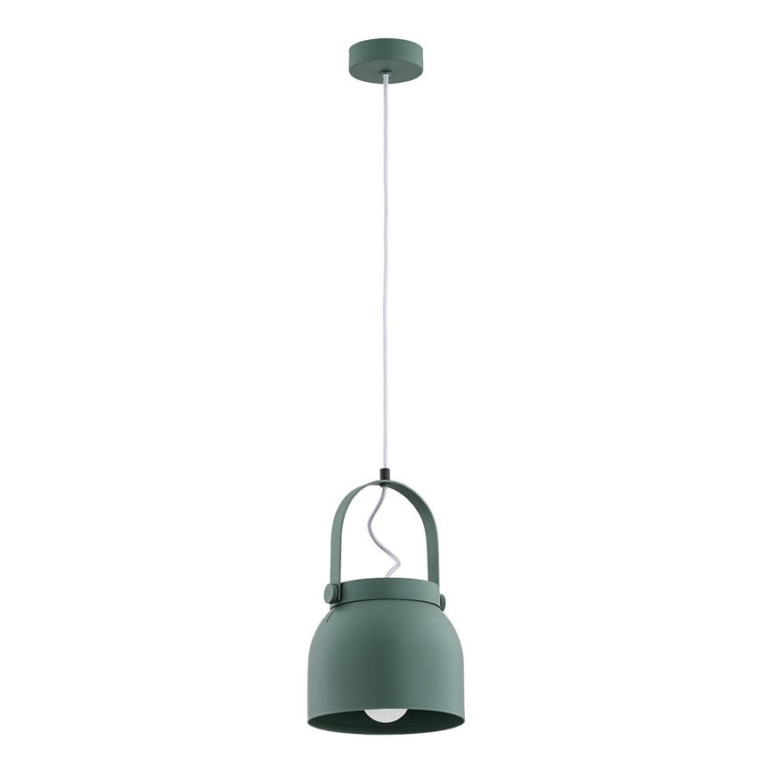 Argon 8283 - Hanglamp aan een koord LOGAN 1xE27/15W/230V diameter 20 cm groen