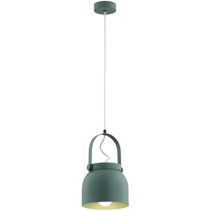 Argon 8283 - Hanglamp aan een koord LOGAN 1xE27/15W/230V diameter 20 cm groen