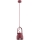Argon 8292 - Suspension filaire LOGAN 1xE27/15W/230V diam. 14 cm rouge