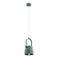 Argon 8293 - Hanglamp aan een koord LOGAN 1xE27/15W/230V diameter 14 cm groen