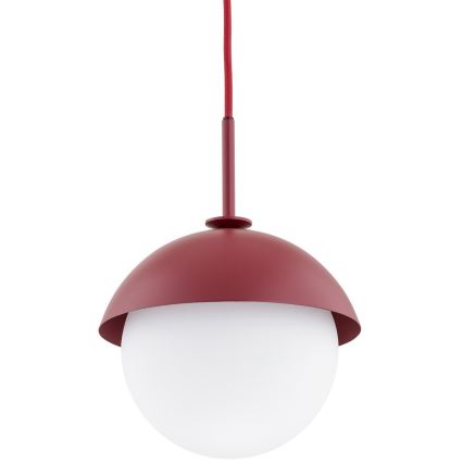 Argon 8296 - Hanglamp aan een koord CAPPELLO 1xE27/15W/230V rood