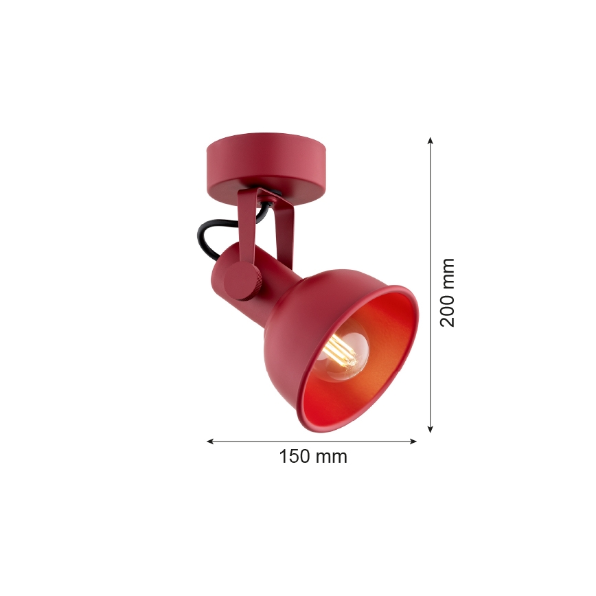 Argon 8298 - Spot LENORA 1xE14/7W/230V rood