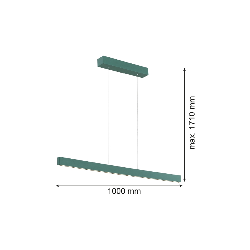 Argon 8305 - LED Hanglamp aan een koord BALANS LED/35W/230V 3000K groen