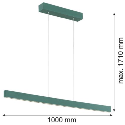 Argon 8305 - Suspension filaire LED BALANS LED/35W/230V 3000K vert