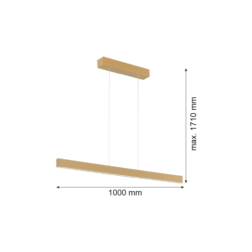 Argon 8306 - LED Hanglamp aan een koord BALANS LED/35W/230V 3000K goud