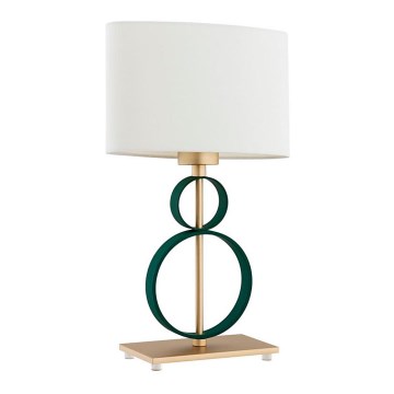 Argon 8317 - Bureaulamp PERSEO 1xE27/15W/230V 42 cm crème/groen