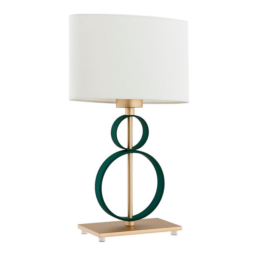 Argon 8317 - Bureaulamp PERSEO 1xE27/15W/230V 42 cm crème/groen