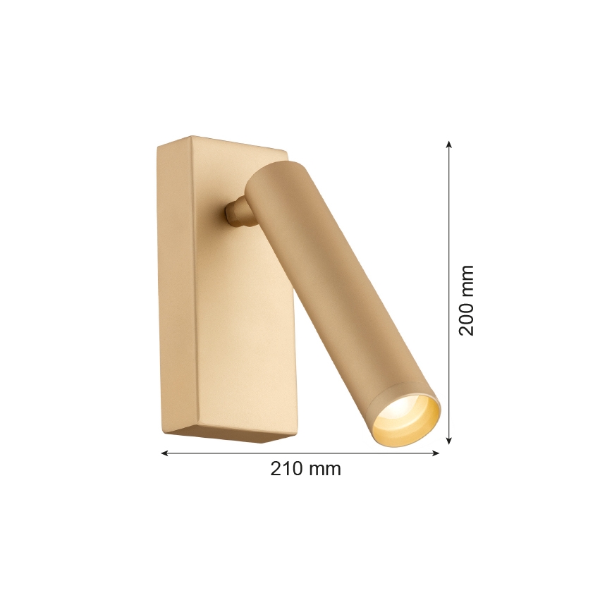 Argon 8326 - LED Wandspot RIO LED/4,2W/230V 3000K goud