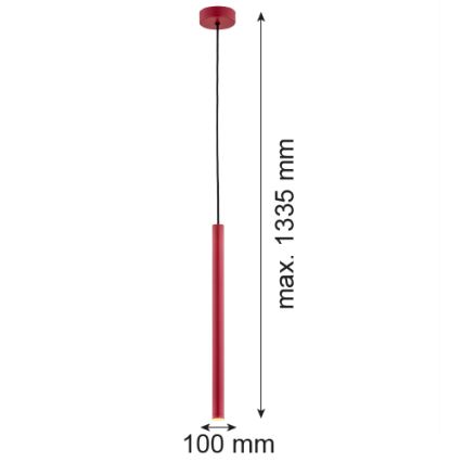 Argon 8331 - LED Hanglamp aan een koord RIO LED/4,2W/230V 3000K rood