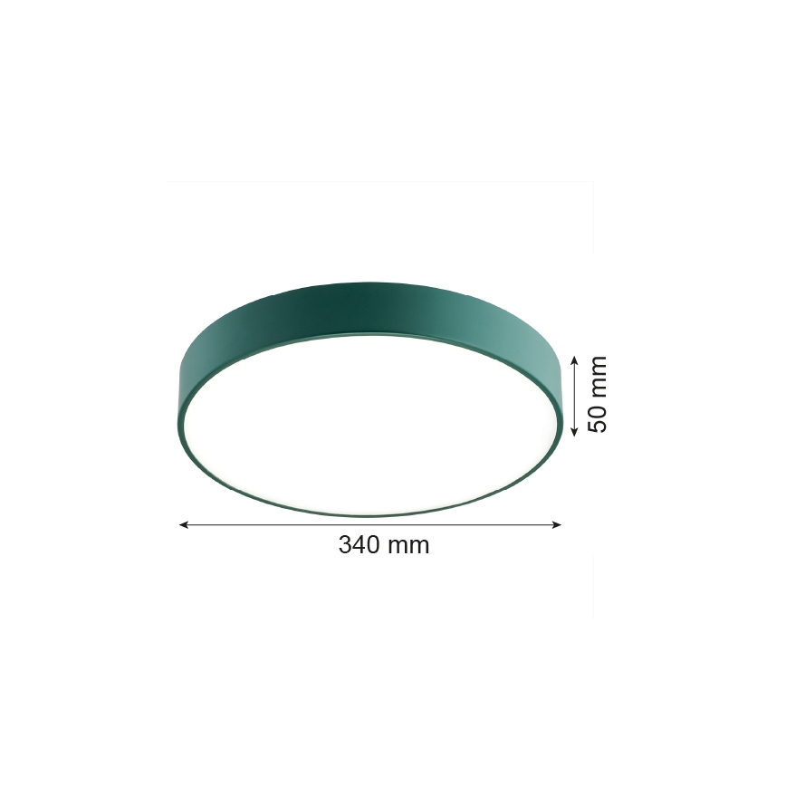 Argon 8335 - Plafonnier LED TIAMO LED/22W/230V 4000K vert