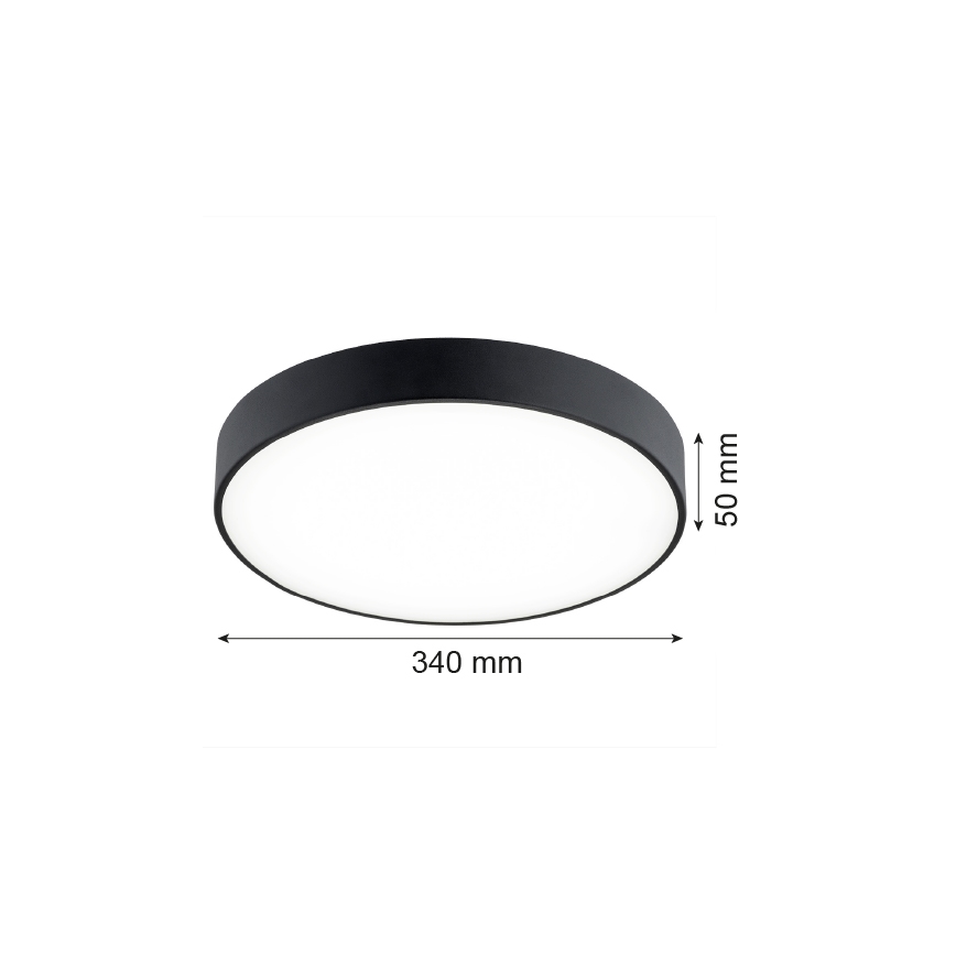 Argon 8348 - Plafonnier LED TIAMO LED/22W/230V 4000K noir
