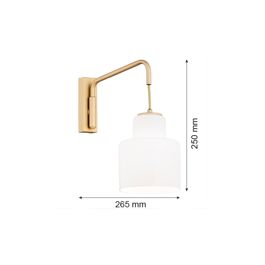 Argon 8371 - Wandlamp DIUNA 1xE27/15W/230V goud