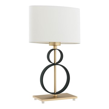 Argon 8373 - Bureaulamp PERSEO 1xE27/15W/230V 42 cm crème/zwart