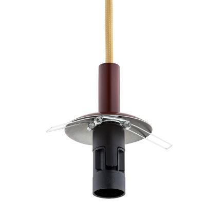 Argon 8452 - Hanglamp aan een koord ALMIROS 1xE14/7W/230V diameter 12 cm albast bruin/goud