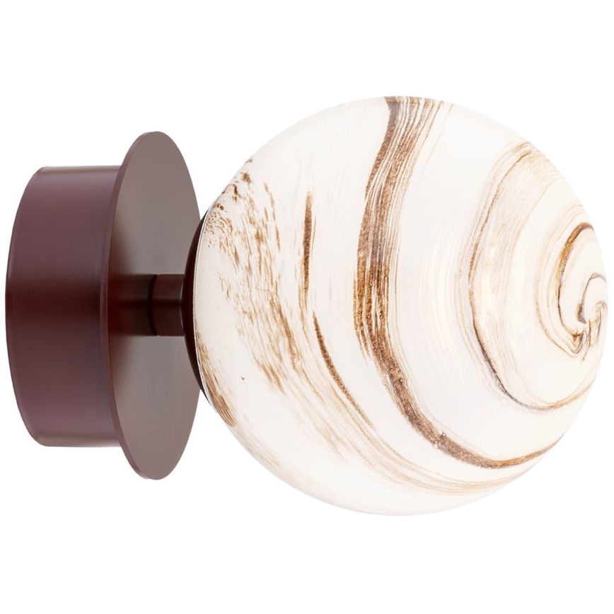 Argon 8455 - Wandlamp FABIO 1xE14/7W/230V albast bruin