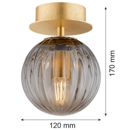 Argon 8510 - Applique murale PALOMA 1xE14/7W/230V doré/noir