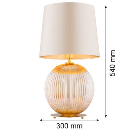 Argon 8535 - Tafellamp HAMILTON 1xE27/15W/230V 54 cm crème/beige