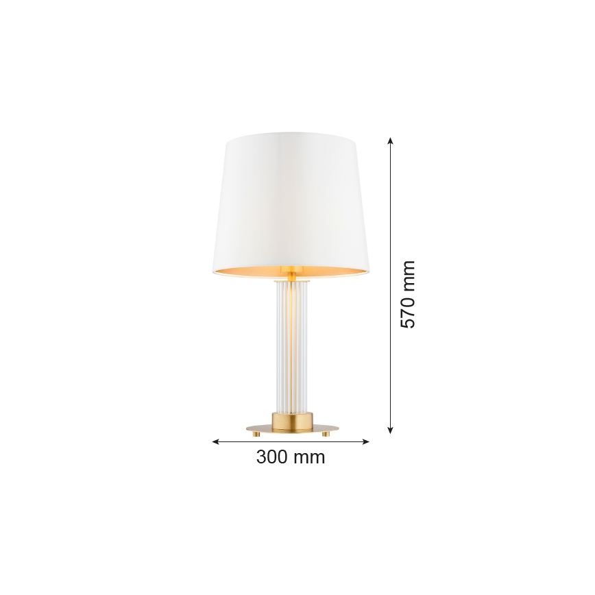 Argon 8540 - Tafellamp HAMPTON 1xE27/15W/230V 57 cm wit